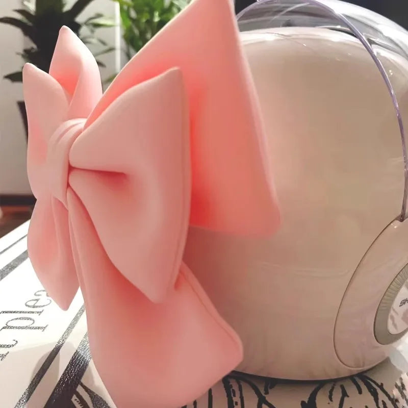 Universal Electric Vehicle Decoration Helmet Bow Polyester Satin Ribbon Bow Helmet Decoration Motorcycle Helmet Accessories