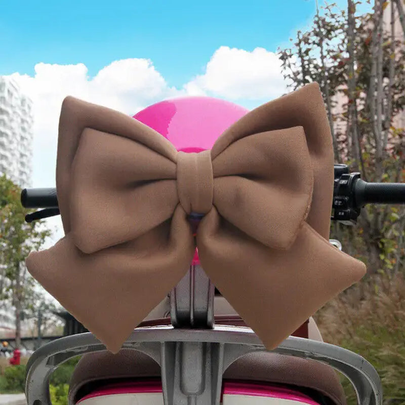 Universal Electric Vehicle Decoration Helmet Bow Polyester Satin Ribbon Bow Helmet Decoration Motorcycle Helmet Accessories