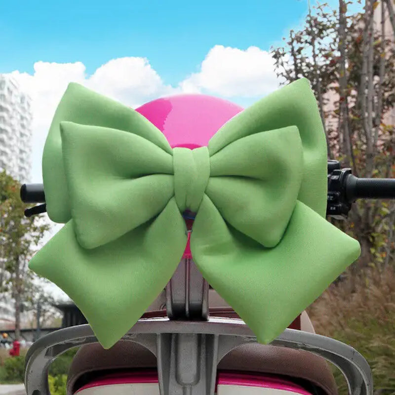 Universal Electric Vehicle Decoration Helmet Bow Polyester Satin Ribbon Bow Helmet Decoration Motorcycle Helmet Accessories
