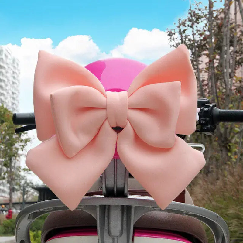 Universal Electric Vehicle Decoration Helmet Bow Polyester Satin Ribbon Bow Helmet Decoration Motorcycle Helmet Accessories